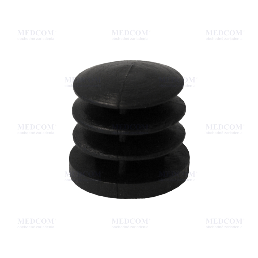 Rubber internal end cap, black